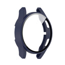For Samsung Galaxy Watch4 40mm PC Protective Case with Tempered Glass Film(Midnight Blue)