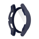 For Samsung Galaxy Watch4 40mm PC Protective Case with Tempered Glass Film(Midnight Blue)