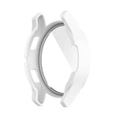 For Samsung Galaxy Watch4 44mm PC Protective Case with Tempered Glass Film(White)