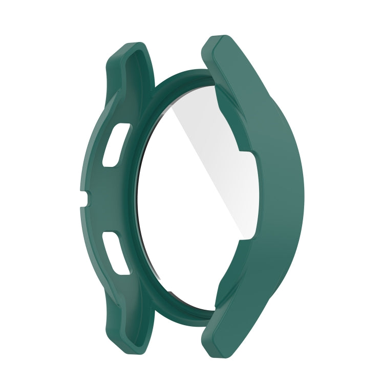 For Samsung Galaxy Watch4 44mm PC Protective Case with Tempered Glass Film(Green)