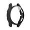 For Samsung Galaxy Watch4 44mm PC Protective Case with Tempered Glass Film(Black)