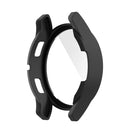 For Samsung Galaxy Watch4 44mm PC Protective Case with Tempered Glass Film(Black)
