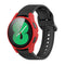 For Samsung Galaxy Watch4 44mm PC Protective Case with Tempered Glass Film(Red)