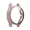 For Samsung Galaxy Watch4 44mm PC Protective Case with Tempered Glass Film(Rose Gold)