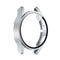 For Samsung Galaxy Watch4 44mm PC Protective Case with Tempered Glass Film(Silver)