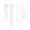 For Samung Galaxy Watch4 40mm / 44mm Silicone Flat Buckle Watch Band(White)