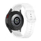 For Samung Galaxy Watch4 40mm / 44mm Silicone Flat Buckle Watch Band(White)