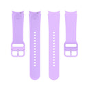For Samung Galaxy Watch4 40mm / 44mm Silicone Flat Buckle Watch Band(Purple)