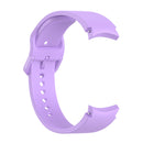 For Samung Galaxy Watch4 40mm / 44mm Silicone Flat Buckle Watch Band(Purple)