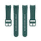 For Samung Galaxy Watch4 40mm / 44mm Silicone Flat Buckle Watch Band(Dark Green)
