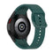 For Samung Galaxy Watch4 40mm / 44mm Silicone Flat Buckle Watch Band(Dark Green)
