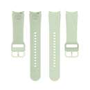 For Samung Galaxy Watch4 40mm / 44mm Silicone Flat Buckle Watch Band(Light Green)