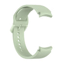 For Samung Galaxy Watch4 40mm / 44mm Silicone Flat Buckle Watch Band(Light Green)