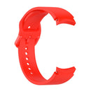 For Samung Galaxy Watch4 40mm / 44mm Silicone Flat Buckle Watch Band(Red)