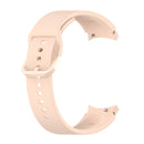 For Samung Galaxy Watch4 40mm / 44mm Silicone Flat Buckle Watch Band(Light Pink)