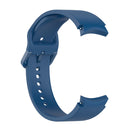 For Samung Galaxy Watch4 40mm / 44mm Silicone Flat Buckle Watch Band(Dark Blue)