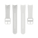For Samung Galaxy Watch4 40mm / 44mm Silicone Flat Buckle Watch Band(Silver Grey)