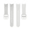For Samung Galaxy Watch4 40mm / 44mm Silicone Flat Buckle Watch Band(Silver Grey)