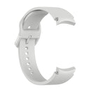 For Samung Galaxy Watch4 40mm / 44mm Silicone Flat Buckle Watch Band(Silver Grey)