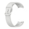 For Samung Galaxy Watch4 40mm / 44mm Silicone Flat Buckle Watch Band(Silver Grey)