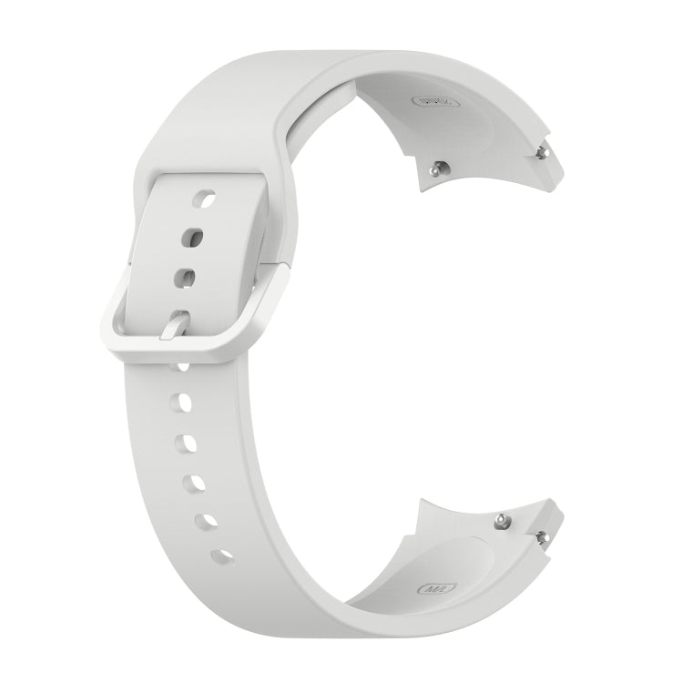 For Samung Galaxy Watch4 40mm / 44mm Silicone Flat Buckle Watch Band(Silver Grey)