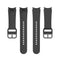 For Samung Galaxy Watch4 40mm / 44mm Silicone Flat Buckle Watch Band(Black)