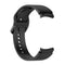 For Samung Galaxy Watch4 40mm / 44mm Silicone Flat Buckle Watch Band(Black)