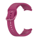 For Samung Galaxy Watch4 40mm / 44mm Silicone Flat Buckle Watch Band(Wine Red)