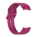 For Samung Galaxy Watch4 40mm / 44mm Silicone Flat Buckle Watch Band(Wine Red)