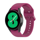 For Samung Galaxy Watch4 40mm / 44mm Silicone Flat Buckle Watch Band(Wine Red)