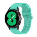 For Samung Galaxy Watch4 40mm / 44mm Silicone Flat Buckle Watch Band(Mint Green)