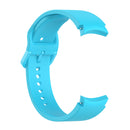 For Samung Galaxy Watch4 40mm / 44mm Silicone Flat Buckle Watch Band(Sky Blue)