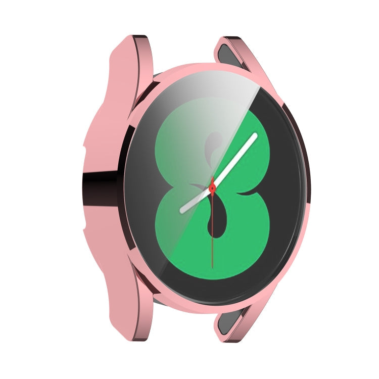 For Samung Galaxy Watch4 40mm Full Coverage TPU Electroplating Protective Case Cover(Pink)