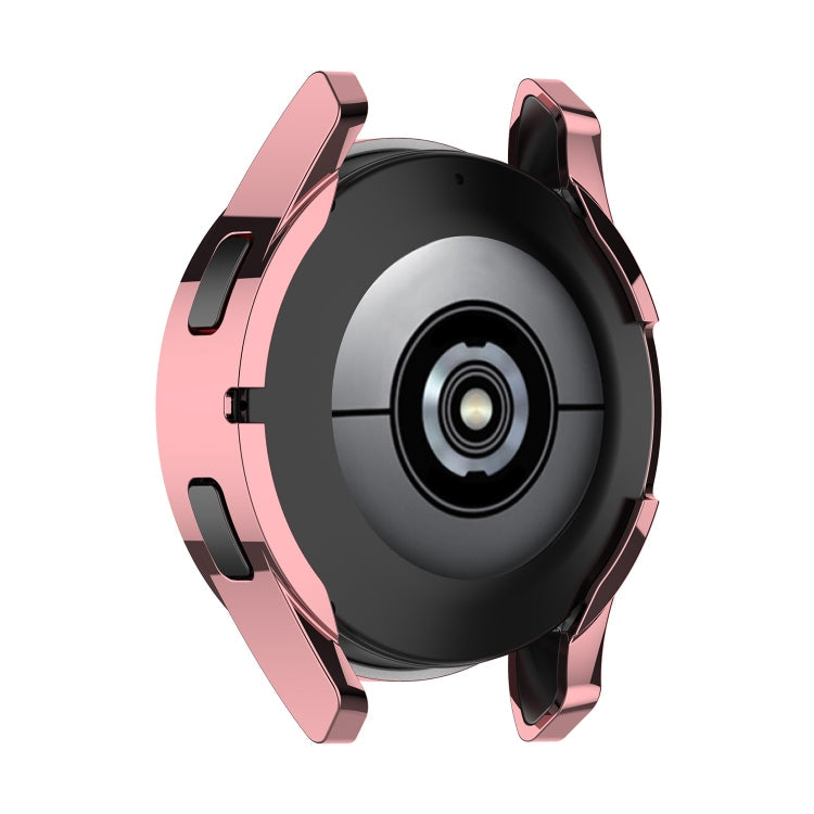 For Samung Galaxy Watch4 40mm Full Coverage TPU Electroplating Protective Case Cover(Pink)