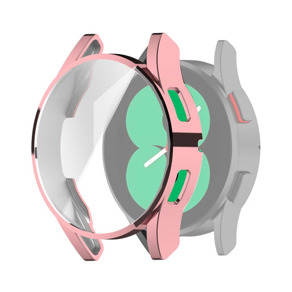 For Samung Galaxy Watch4 40mm Full Coverage TPU Electroplating Protective Case Cover(Pink)