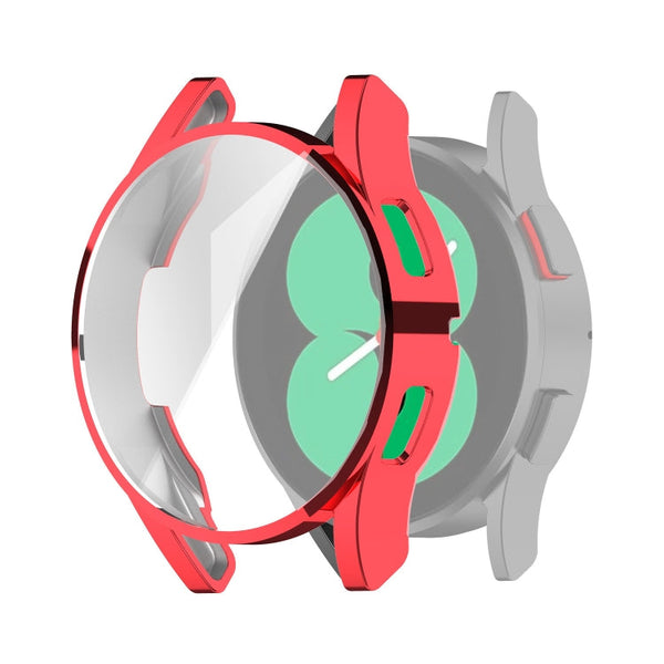 For Samung Galaxy Watch4 40mm Full Coverage TPU Electroplating Protective Case Cover(Red)