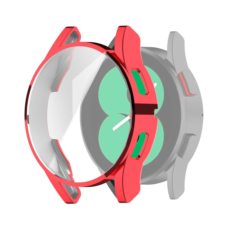 For Samung Galaxy Watch4 40mm Full Coverage TPU Electroplating Protective Case Cover(Red)