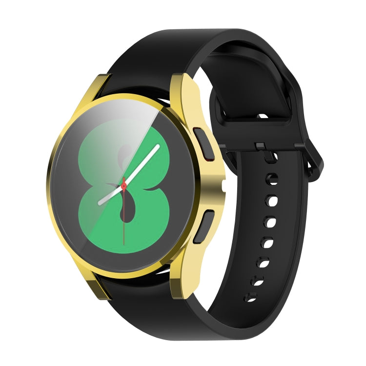 For Samung Galaxy Watch4 40mm Full Coverage TPU Electroplating Protective Case Cover(Gold)
