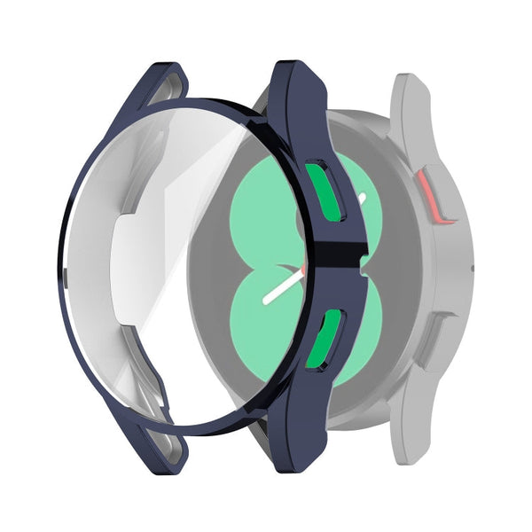 For Samung Galaxy Watch4 40mm Full Coverage TPU Electroplating Protective Case Cover(Midnight Blue)