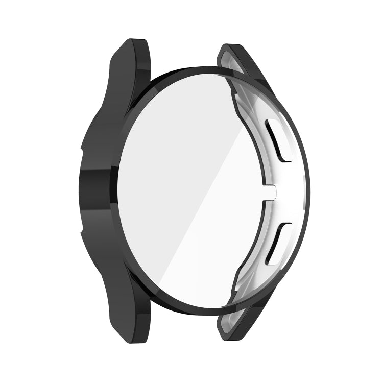 For Samung Galaxy Watch4 44mm Full Coverage TPU Electroplating Protective Case Cover(Black)