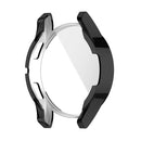 For Samung Galaxy Watch4 44mm Full Coverage TPU Electroplating Protective Case Cover(Black)