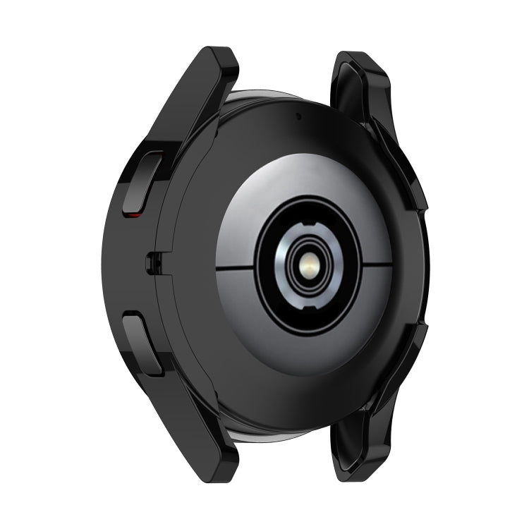 For Samung Galaxy Watch4 44mm Full Coverage TPU Electroplating Protective Case Cover(Black)