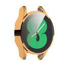 For Samung Galaxy Watch4 44mm Full Coverage TPU Electroplating Protective Case Cover(Rose Gold)