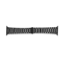 Ultra-thin Three-bead Metal Strap Watch Band For Apple Watch Series 8&7 41mm / SE 2&6&SE&5&4 40mm / 3&2&1 38mm(Black)