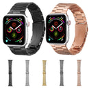 Ultra-thin Three-bead Metal Strap Watch Band For Apple Watch Series 8&7 41mm / SE 2&6&SE&5&4 40mm / 3&2&1 38mm(Grey)