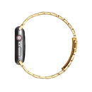 Ultra-thin Three-bead Metal Strap Watch Band For Apple Watch Series 7 45mm / 6 & SE & 5 & 4 44mm / 3 & 2 & 1 42mm(Gold)
