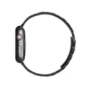 Ultra-thin Three-bead Metal Strap Watch Band For Apple Watch Series 7 45mm / 6 & SE & 5 & 4 44mm / 3 & 2 & 1 42mm(Black)