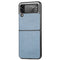 For Samsung Galaxy Z Flip3 5G Cross Pattern Slim PC Protective Case(Blue)