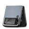 For Samsung Galaxy Z Flip3 5G Cross Pattern Slim PC Protective Case(Blue)