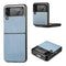 For Samsung Galaxy Z Flip3 5G Cross Pattern Slim PC Protective Case(Blue)